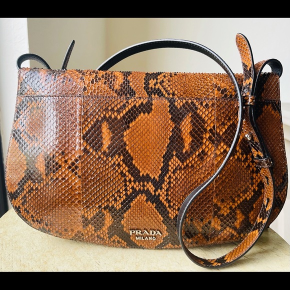 Authentic Prada Python Shoulder Bag - Picture 3 of 9